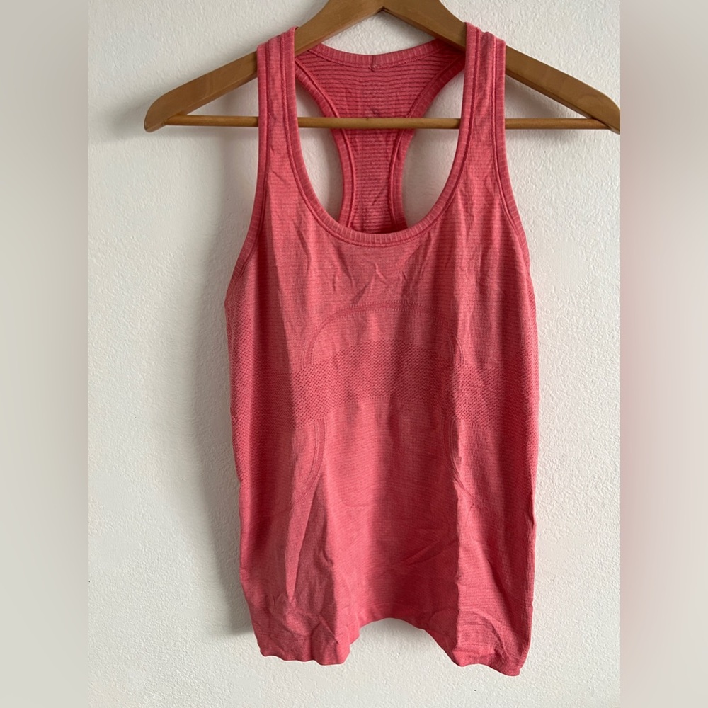 Lululemon racerback pink tank top
